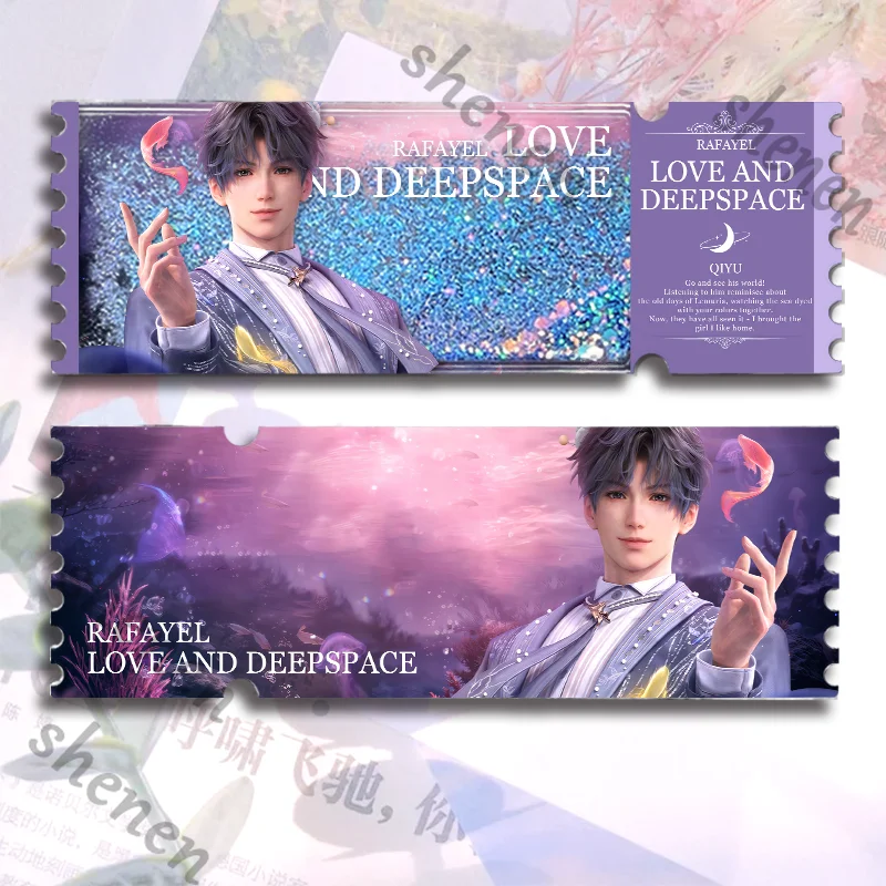 

Anime Love and Deepspace Rafayel Birthday Quicksand Ticket Drift Sand Cospaly Cartoon Gift