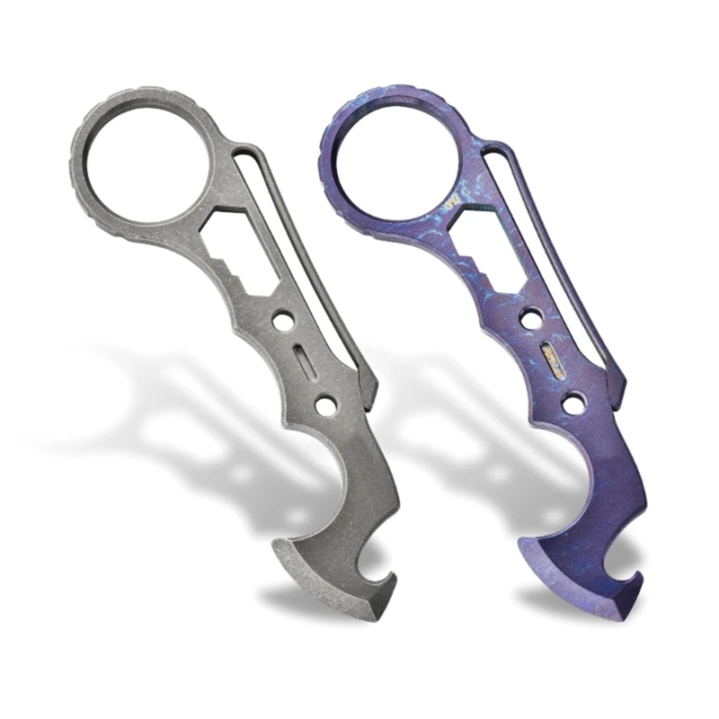 

Уличные карманные игры, бар из титанового сплава, открывалка для бутылок, задний зажим, маленький ломтик, гаечный ключ, портативный многофункциональный инструмент, простой в использовании