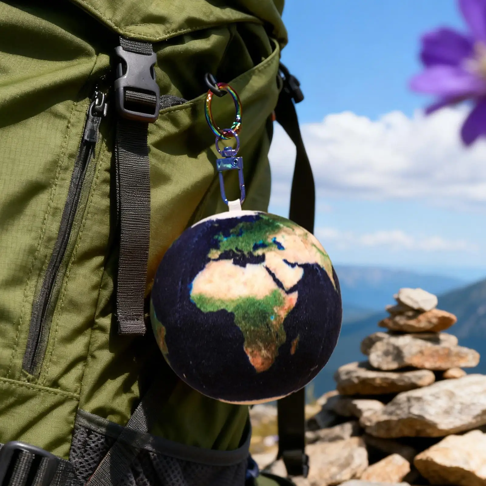 زخرفة النظام الشمسي 2.95 بوصة قابلة للتعليق محشوة النظام الشمسي أفخم كوكب الحلي لحقيبة اليد محفظة نسائية للعملات المعدنية محفظة المجوهرات