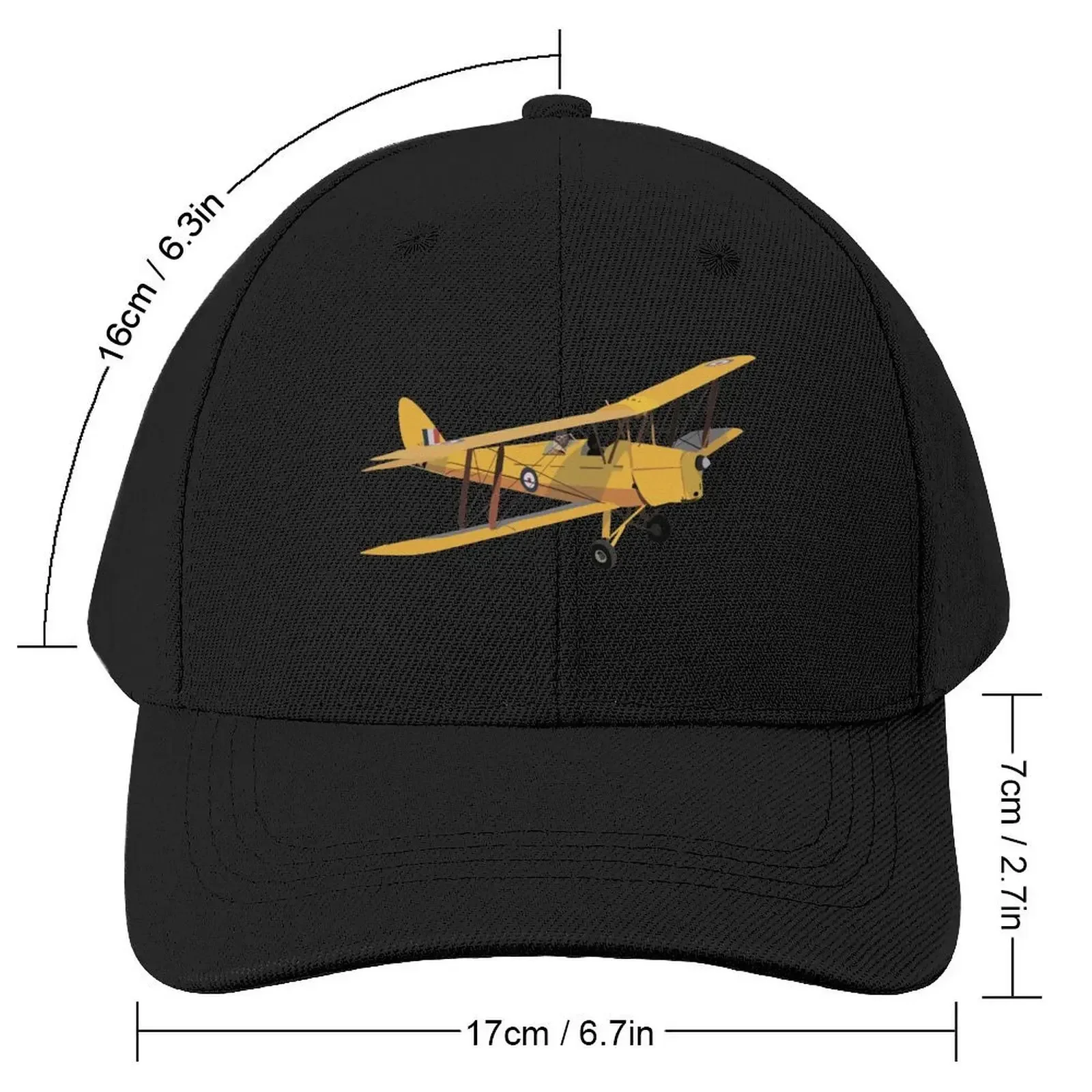 de Havilland DH.82 Tiger Moth British WW2 Airplane Baseball Cap Snap Back Hat Mountaineering Hip Hop fishing hat Woman Men's