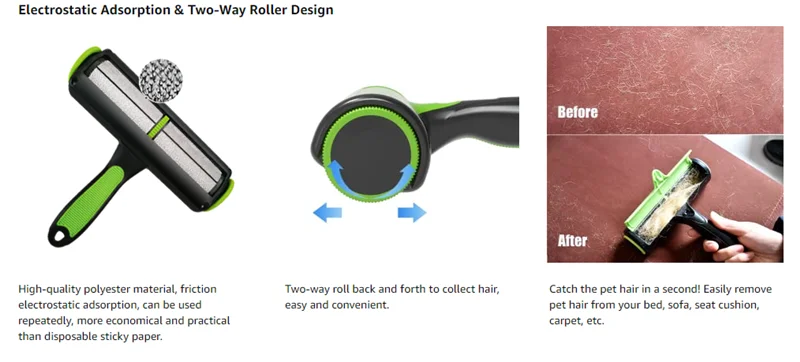 Flusen Roller Hund Haarentferner Haustier BrushRemoves Haare Magie für Tier Wolle Entfernung Katzen Lint Kleidung Reinigung Werkzeuge Liefert – Detail 13