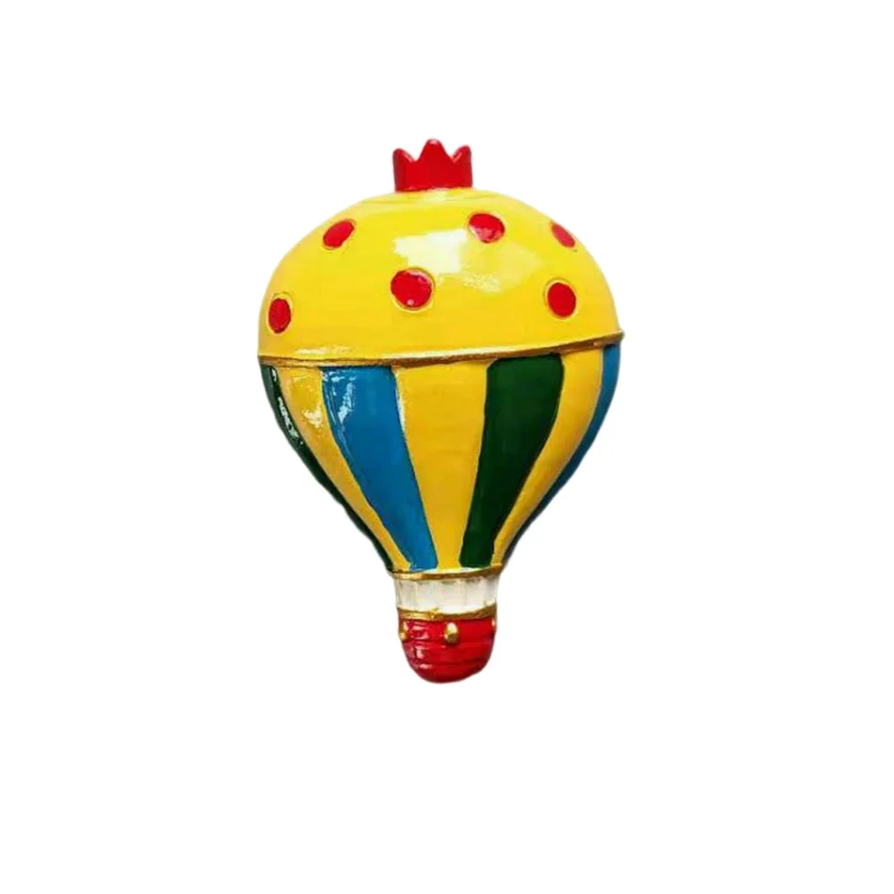 Colorful Hot Air Balloon 3D Resin Creative Personality Design Refrigerator Stickers Kitchen Home Message Board Decorations