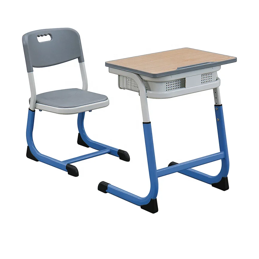 School Desk And Chair Furniture Single Middle University Classroom Student Study Table Set