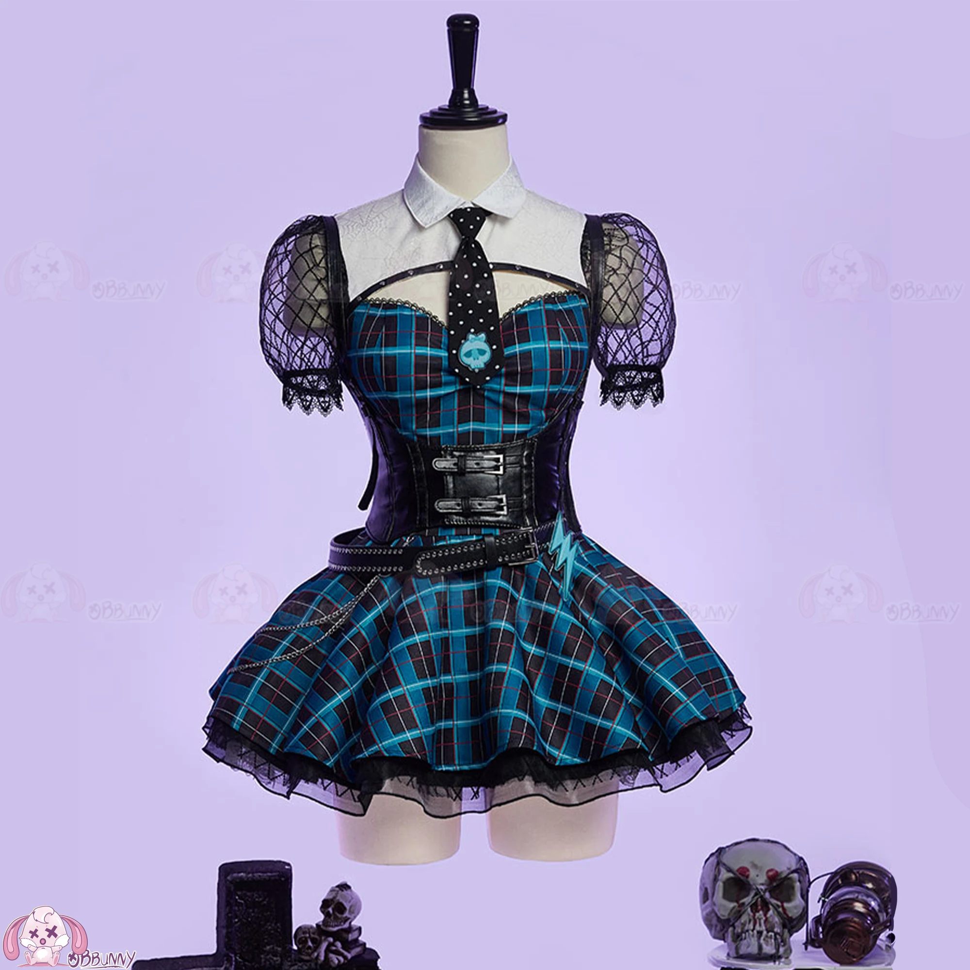 

Anime Frankie Stein 1 Cosplay Costume Frankie Halloween Dress Female