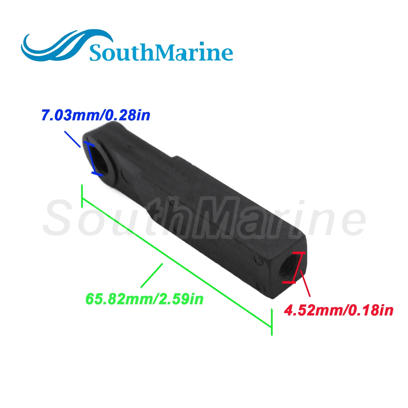 Boat Motor Remote Cable End 6H3-48344-00 for Yamaha  50HP 60HP 70HP, Mount on Engine Side Outboard Engine