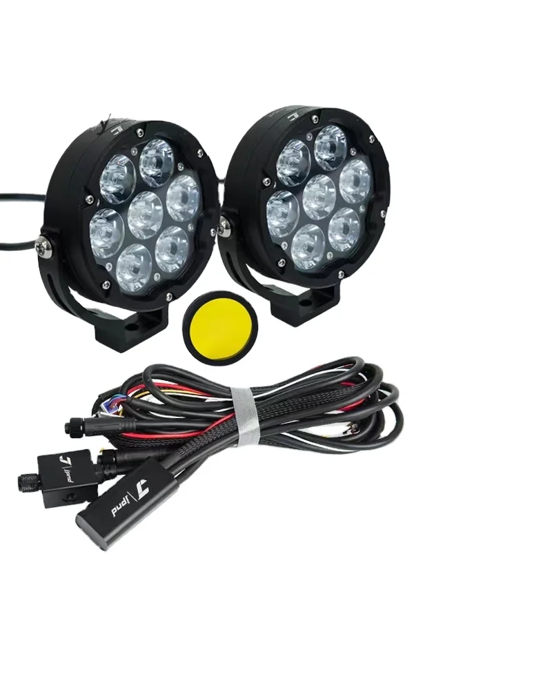 

RSpotlight для мотоциклов, новая звуковая вспышка с бесступенчатым затемнением, супер яркие светодиодные системы освещения мотоциклов