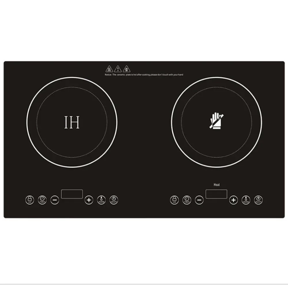 Embedded Induction Cooker Household Double Stove Double Eye Battery Lightwave Hot Pot Electric Ceramic Stove Cooking Appliances