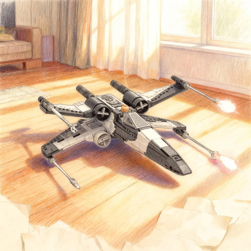 

1248pcs MOC Partisan T X Wing Starfighter Star Battle Model Building Blocks Architecture Christmas Gift Toys Creative Idea Brick