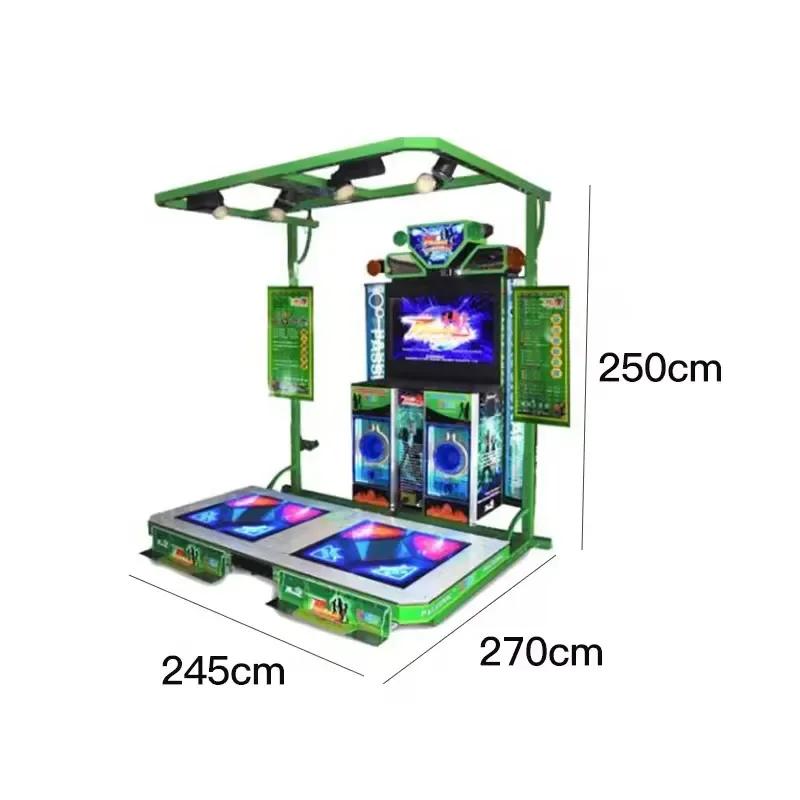 Nuovi prodotti Gioco arcade Revoluzione di danza interattiva Macchina arcade Macchina da gioco di ballo di divertimento Macchina da ballo musicale in vendita