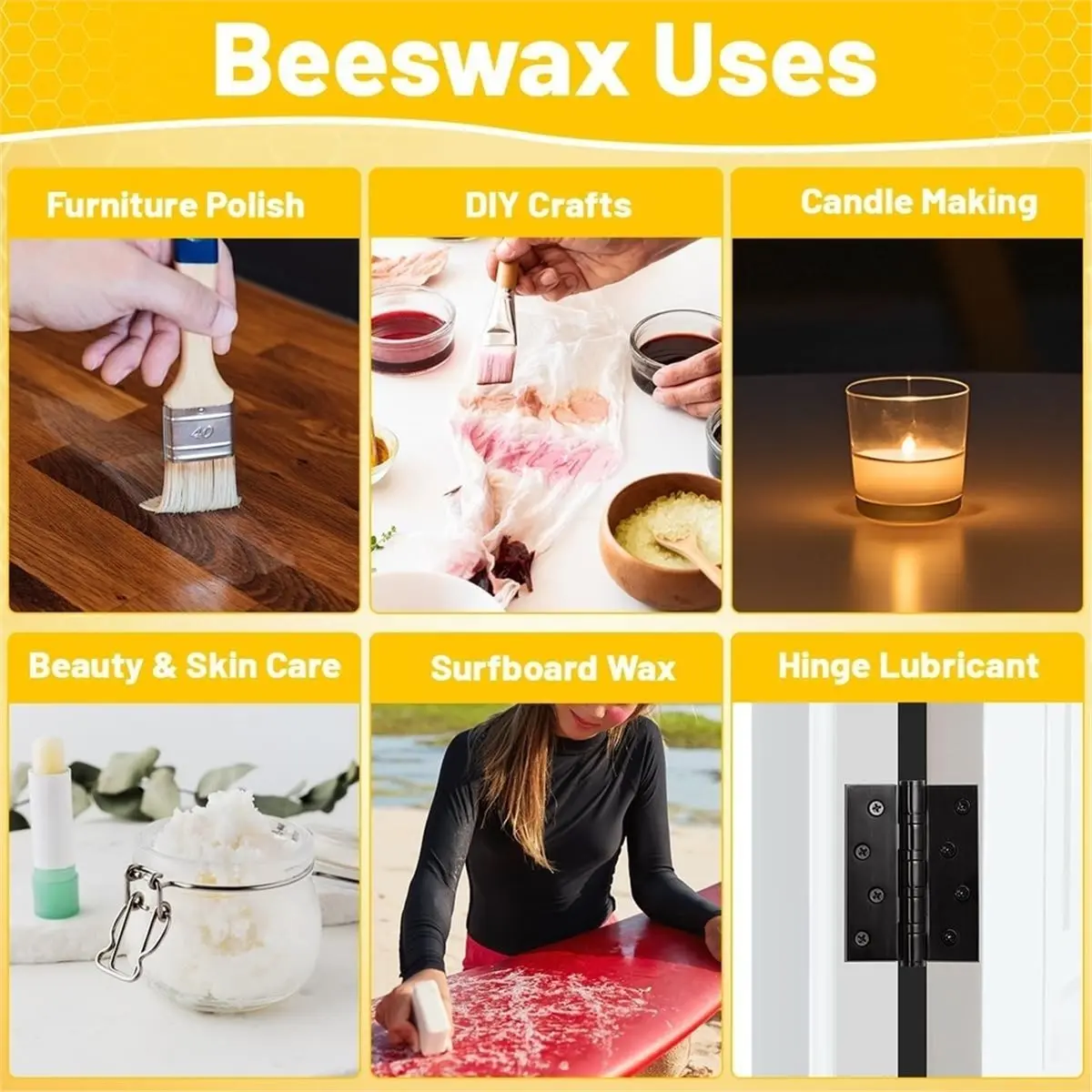 Silicone Beeswax Mold for 2 X 1 Lb Blocks - Reusable & Easy Release Wax Mold with Embossed Beeswax Word