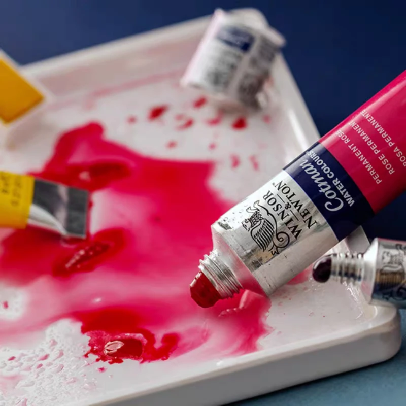 وينسور آند نيوتن كوتمان 8 مللي/21 مللي أنبوب طلاء بالألوان المائية التعبئة والتغليف أنبوب واحد قابل للذوبان في الماء للتوضيح الفني الجميل