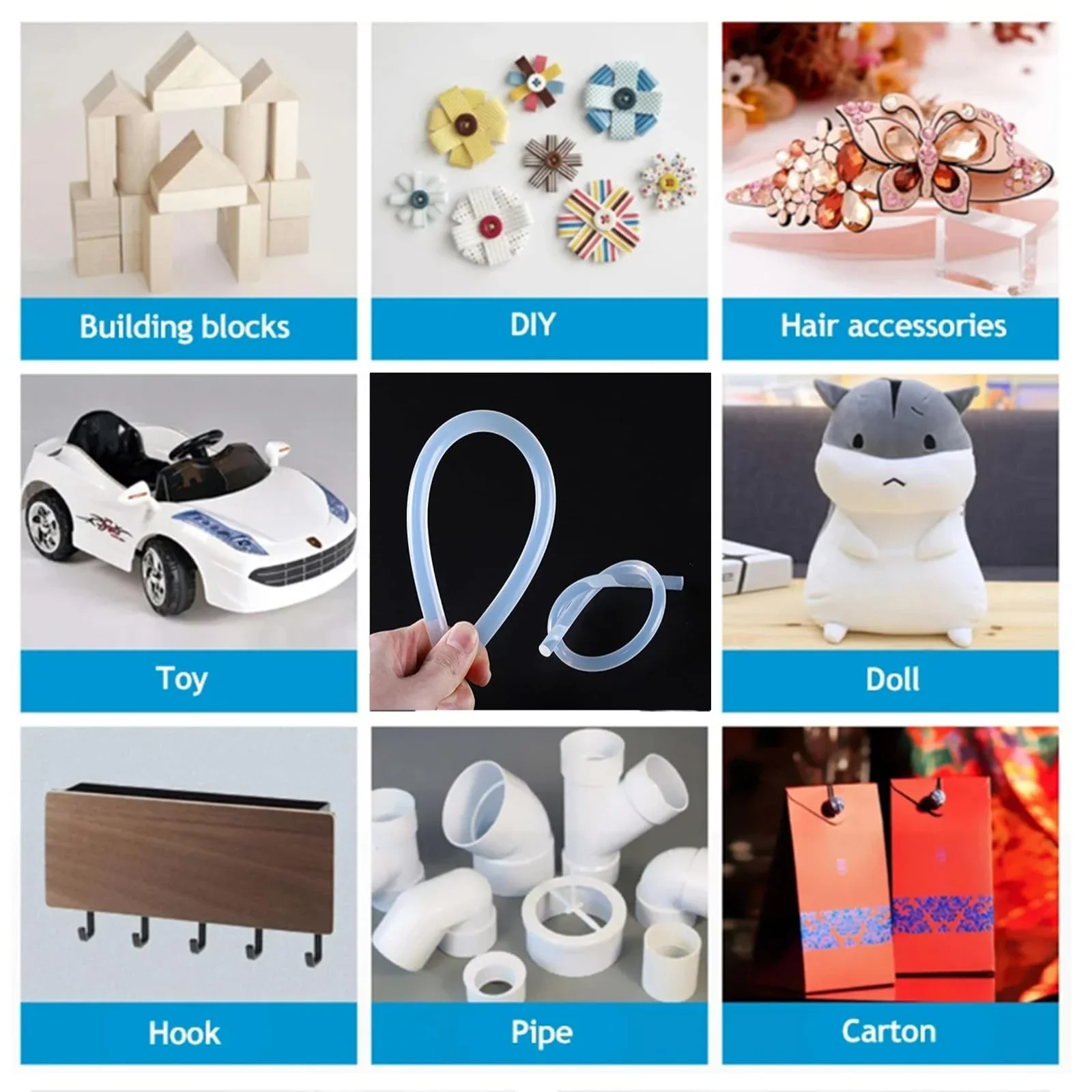 7/11mm *100mm 10pc Hot Melt Glue Sticks, Mini Size Glue Gun Sticks, For Glue Gun DIY Art Craft, General Repairs Home Decoration