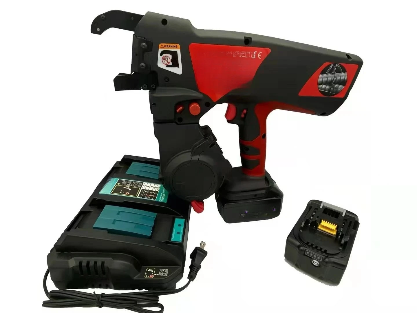 WL-460 Rebar Tying Machine, Twin Wire Tier with 18V Li-ion Battery & Double Brushless Motor
