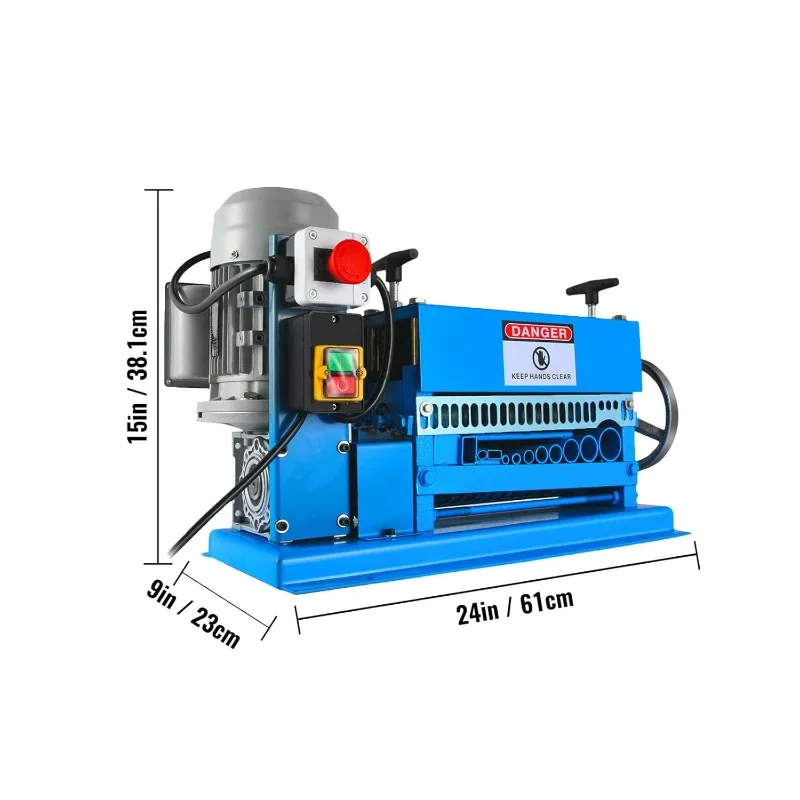 Happybuy Wire Stripping Machine DA 0.06 inch -1.5 inch,Wire Stripper Machine 11 Channels 10 Blades,Automatic Wire Stripping Tool