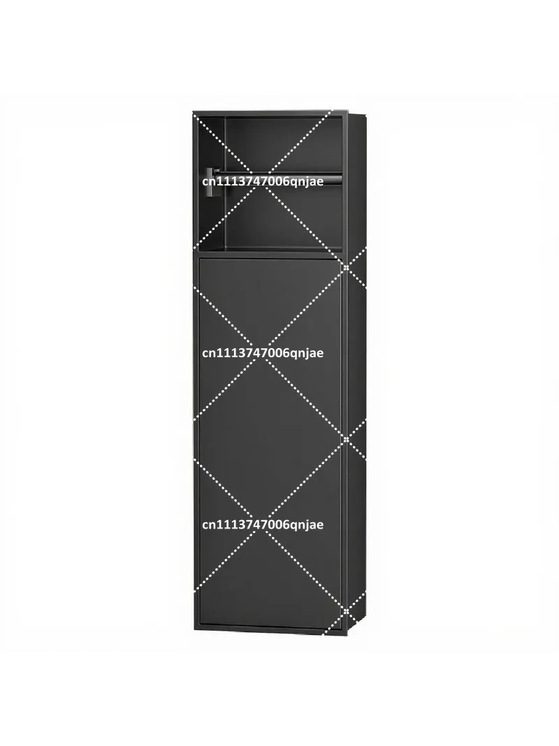 304 Stainless Steel Wall Niche with Hidden Toilet Brush and Paper Holder Bathroom Set