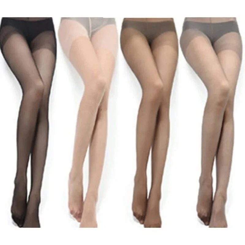 1pc Women Popular Sheer Tights Crotchless Pantyhose Women 4 Colors Long Stockings For Women Girls