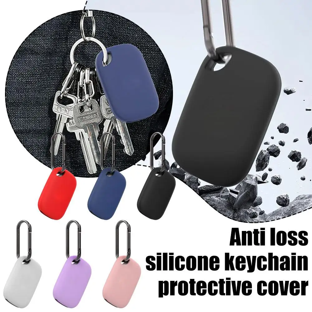 For Tile Life360 Pro2024 Anti-lost Device Silicone Locator Silicone Keychain Tracker Anti-lost Case Case Protective Device V2W1