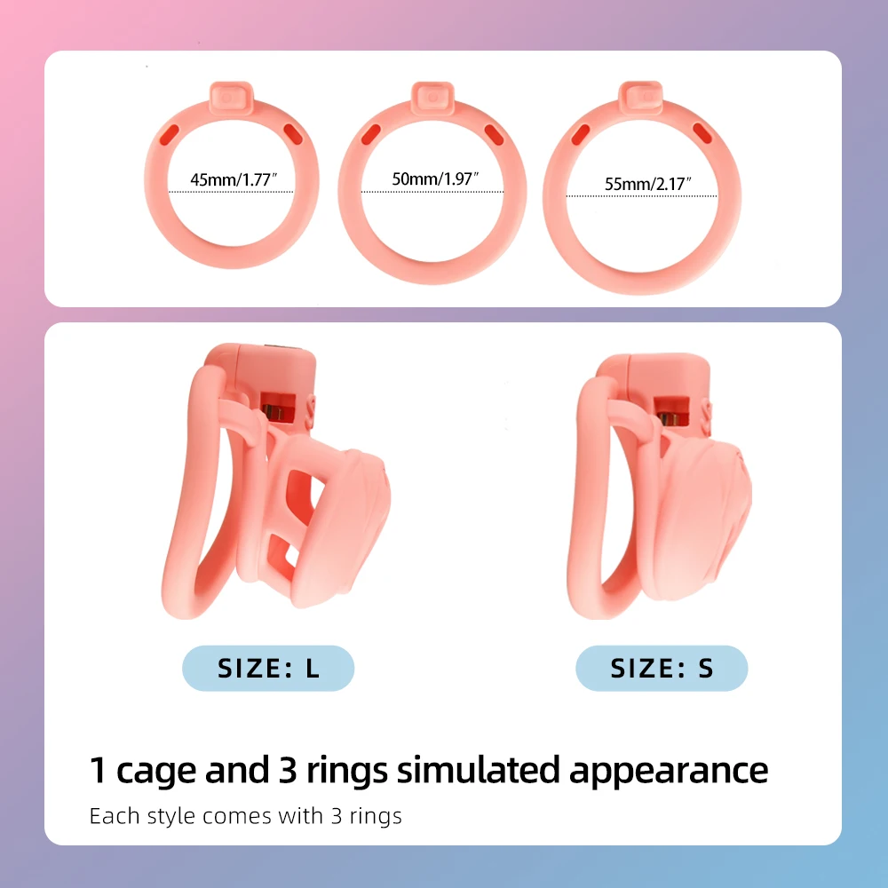 LOCKINK Mother Sissy Chastity Cage Simulate Vagina 3D Modelling Abstinence And Prevention Of Infidelity Male Penis Urethra Lock