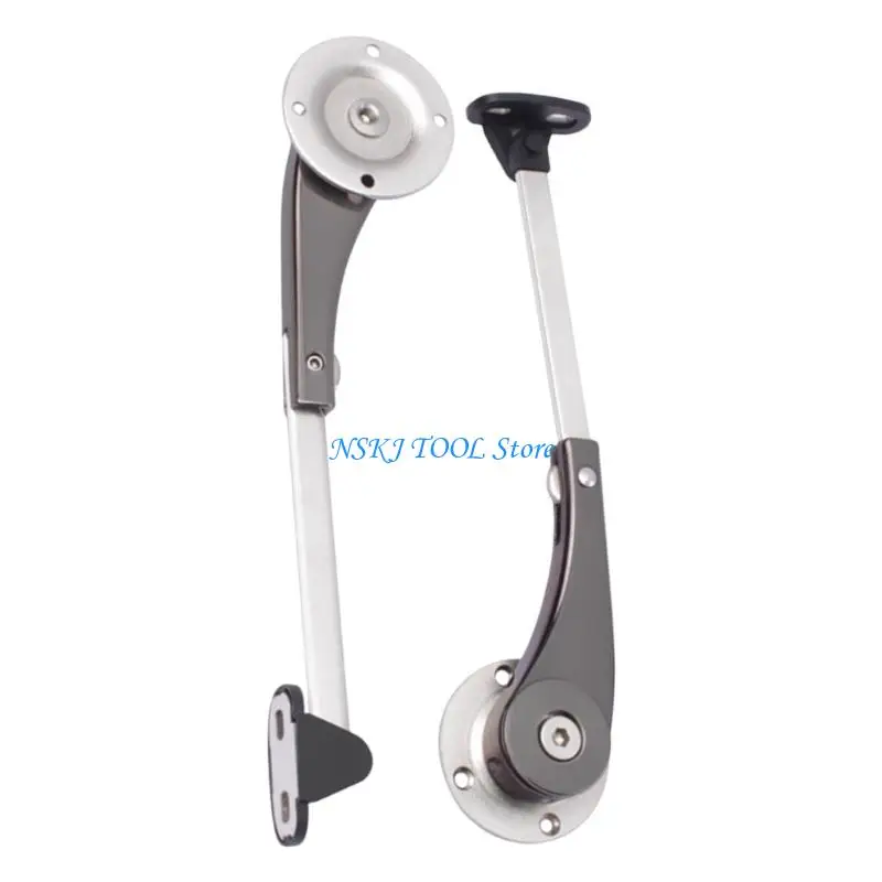 L8RC Universal Cabinet Door Hydraulic Lift Arm with Corrosion Resistance Quiet Closing Mechanism Wardrobe Door Support Rod