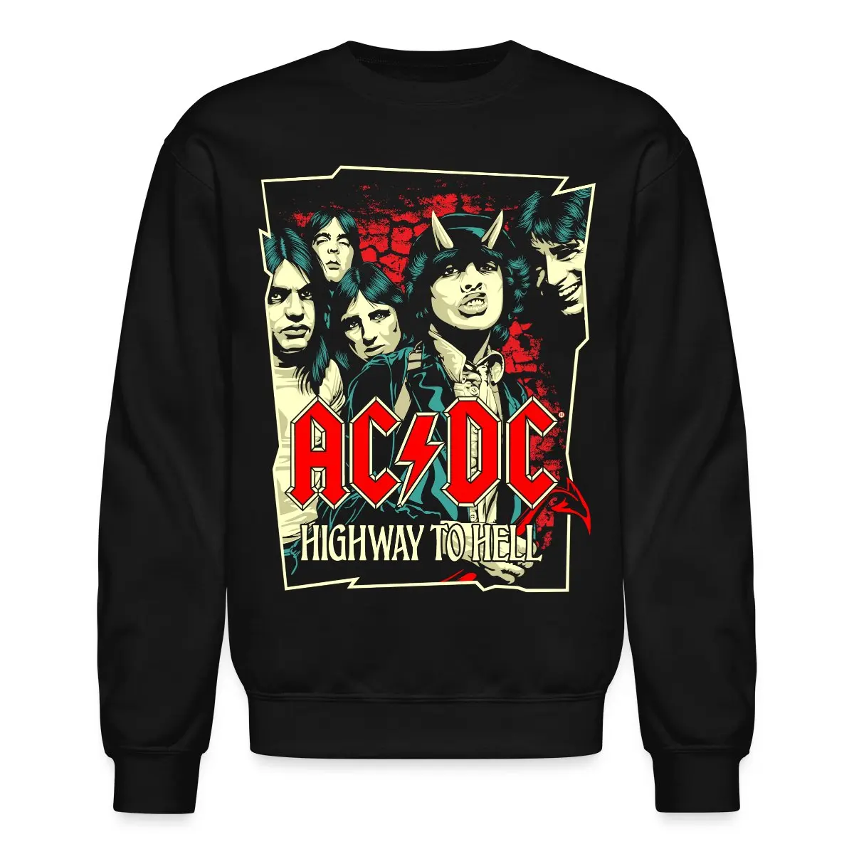 شعار AC DC ألبوم الجهد العالي طباعة جرافيك للرجال والنساء هوديس دافئ فضفاض غير رسمي للخريف والشتاء موضة فاخرة