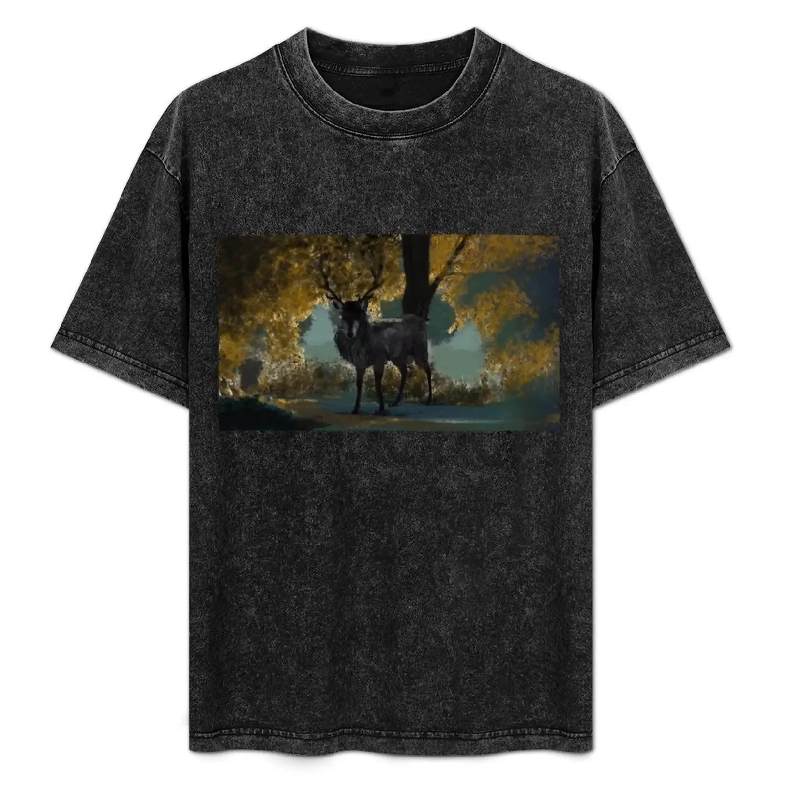 

Hannibal Ravenstag Digital Painting T-Shirt customizeds graphic t shirts vintage clothes men graphic t shirts