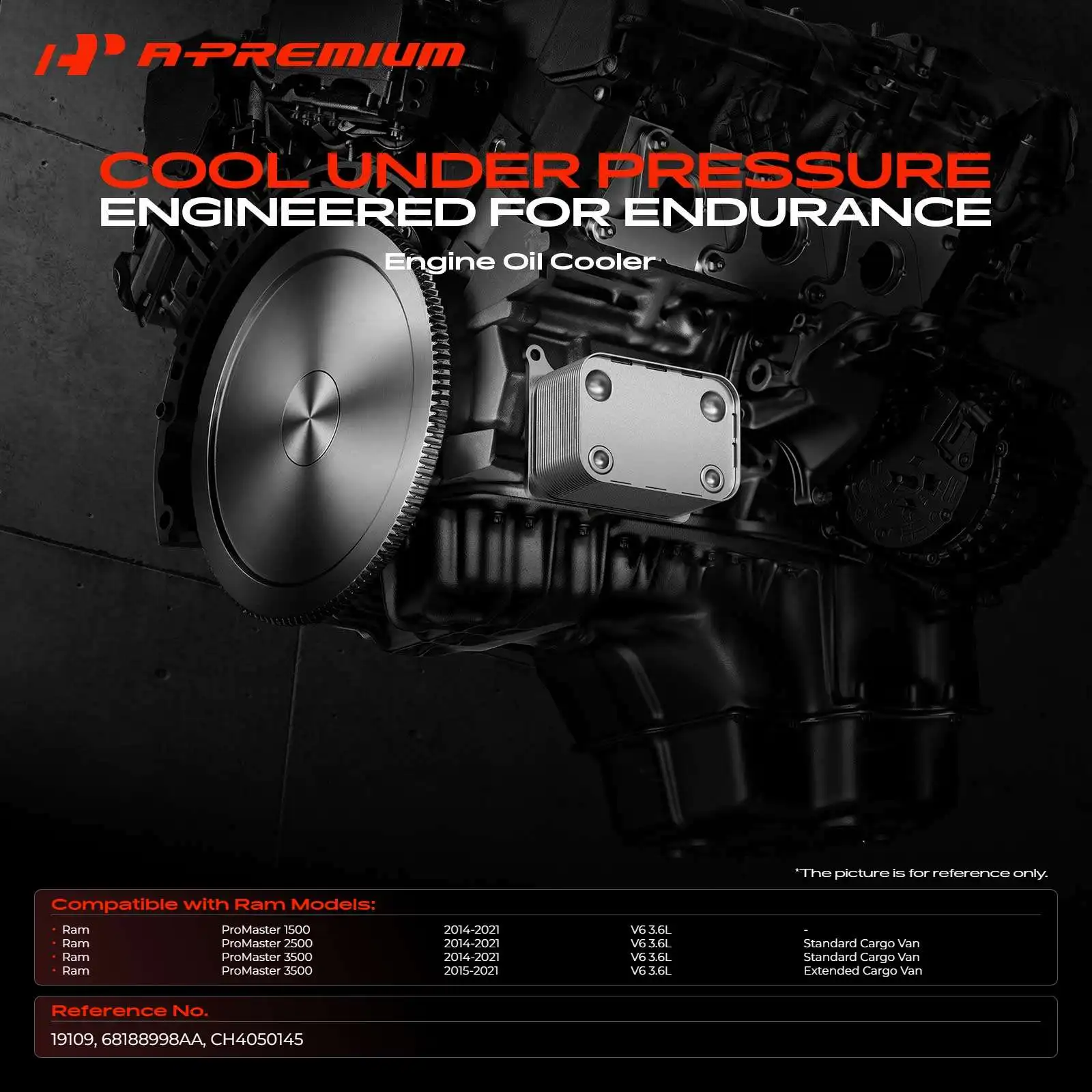 A-Premium Automatic Transmission Oil Cooler for Ram ProMaster 1500 ProMaster 2500 ProMaster 3500 2014-2022