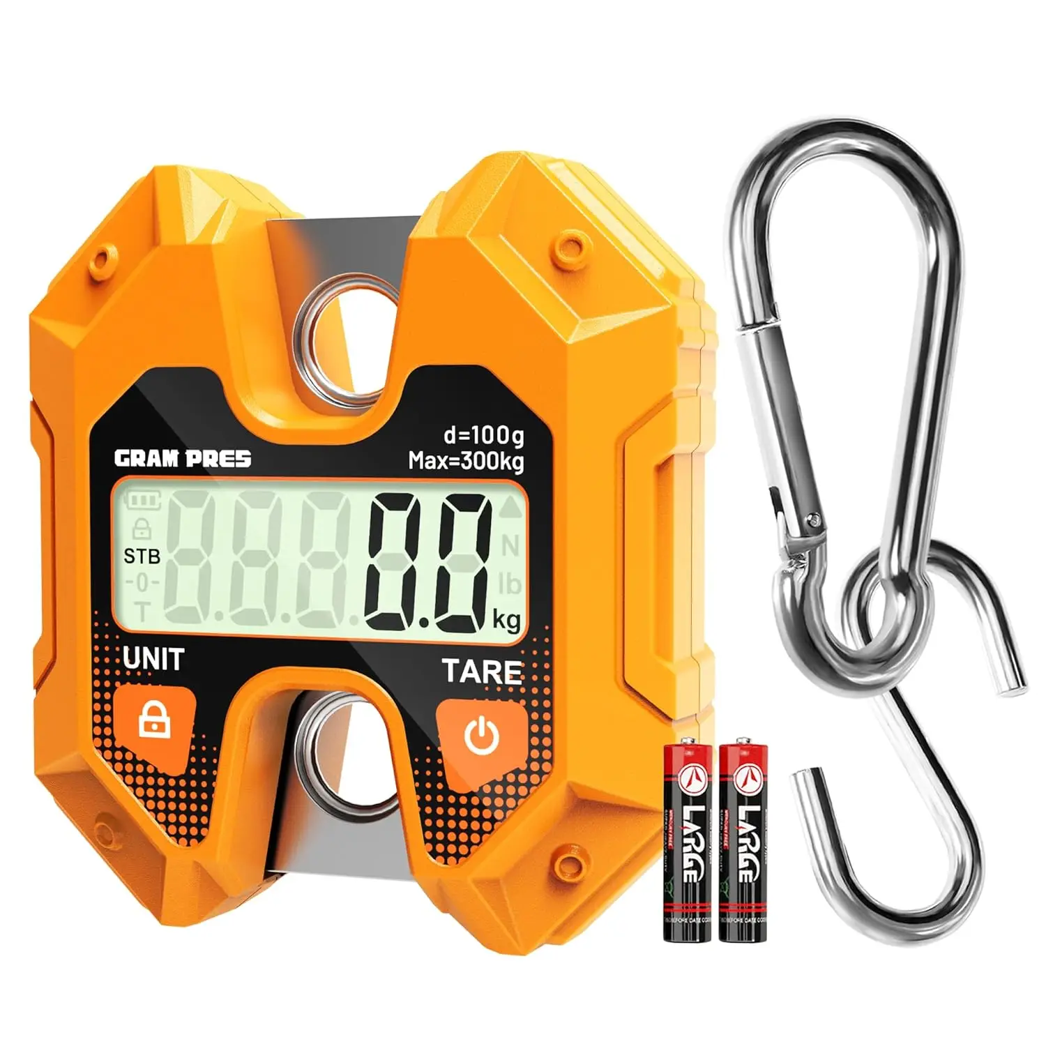 

Digital Hanging Scale - 300KG/660LB Capacity, Portable for Hunting, Fishing, Farm, Luggage & Outdoor Use