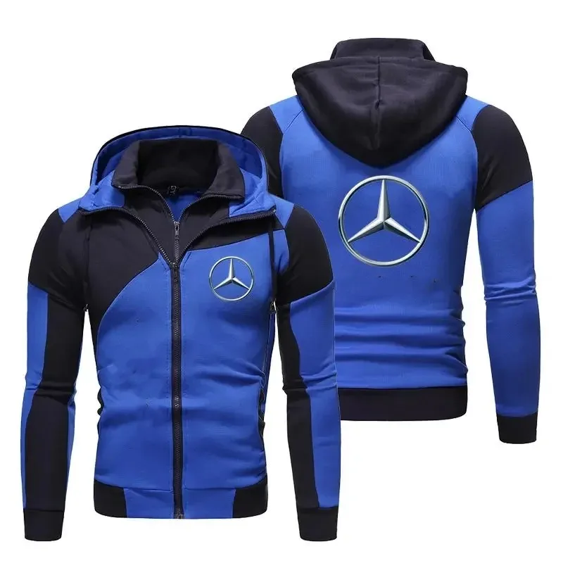 The Latest Double Zipper Jacket, Outdoor Slim Fit and Fashionable Sports Zipper Jacket, Motorcycle Racing Jacket, Outer Garment