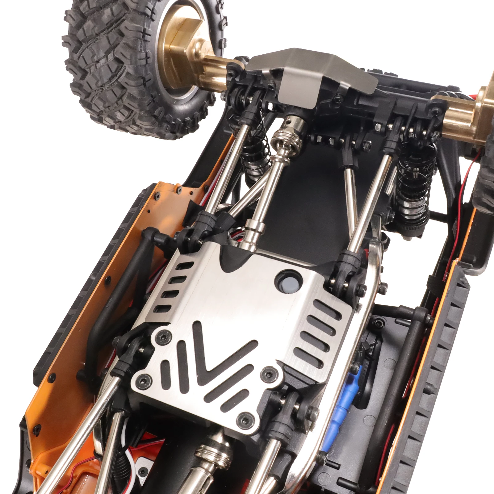 1 Set 304 Chassis Armor For MJX HYPER GO 1/12 H12Y H12Y+Remote Control Car Upgrade Accessories Non Destructive Installation