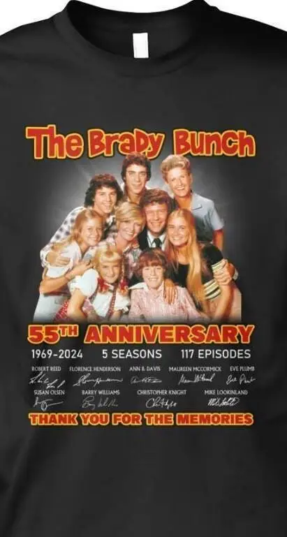 The Brady Bunch 55Th Anniversary T-Shirt 1969   2024 Thank You For The Memories