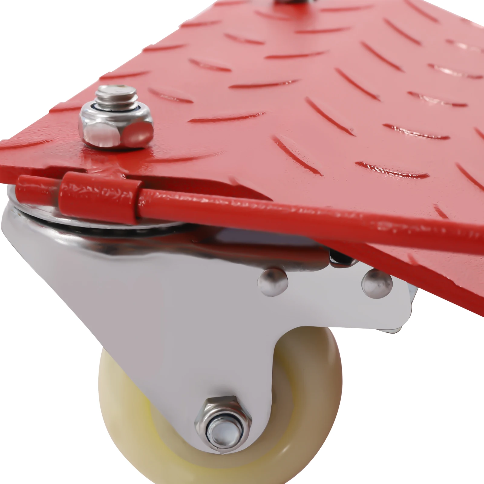 Red Heavy Dolly wiel, autobandenhekken set, 6800 pond, totale capaciteit voor tow-of voertuigopslag, meubelverhuizers, 4 Pack