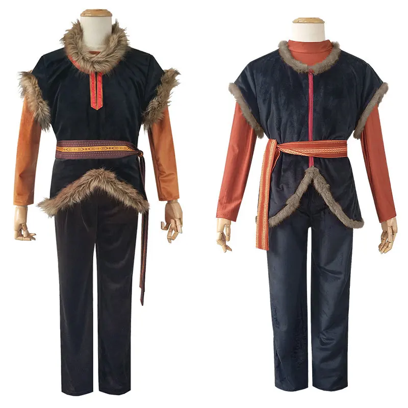 Kristoff Cosplay Costumes Men Halloween Party Stage performance Clothing