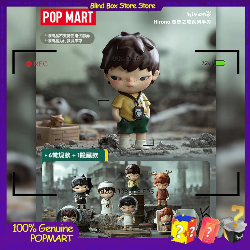 Pop Mart Hirono City Of Mercy Series Trendy Blind Box Confirm Style Action Figure Surpresa Cute Doll Birthday Gifts Collectible