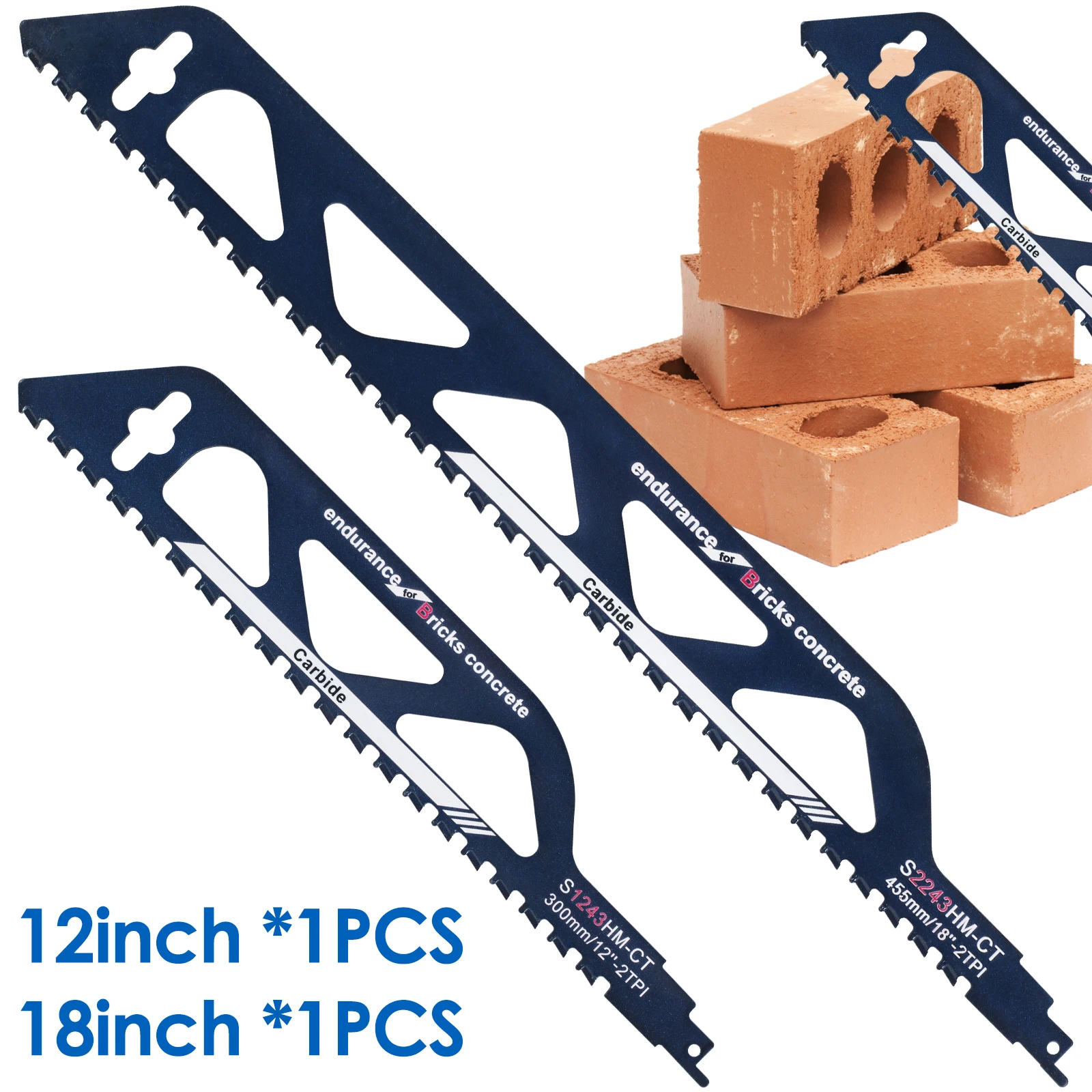 

Reciprocating Saw Blade Recip Sabre Saw Blade Alloy Steel Brick Concrete Cutting Saw Blade for Cement Composite Panels Bricks