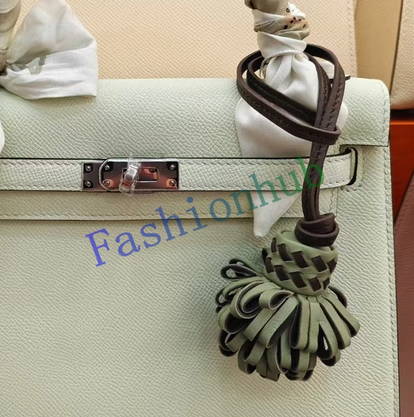 

Hand-made Trick Leather Bag Charm Hanging Pendant Decoration Ornament For Handbag Purse Car Keychain 6 Colors