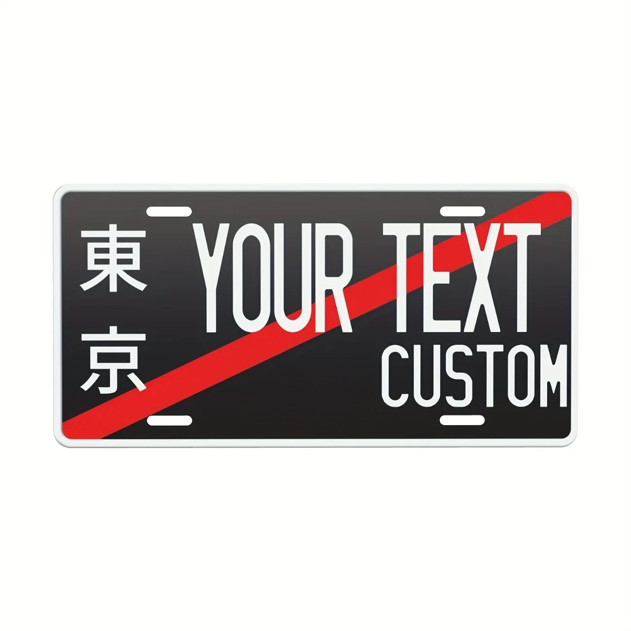 Aluminum Painting Custom Okinawa Bosozoku Japanese Style License Plate Metal Tin Sign Wall Decor For Home Bar Man Cave JDM Car E