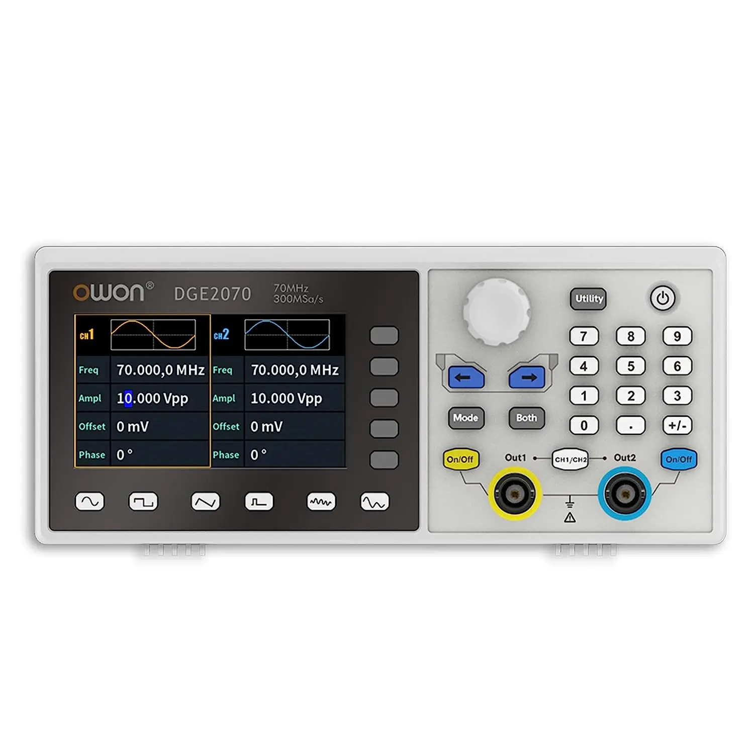 Owon DGE2035 DGE2070 300MSa/s Arbitrary Waveform Generator 14Bits 35MHz / 70Mhz Dual Channels Osiloscopio Digital Oscilloscope