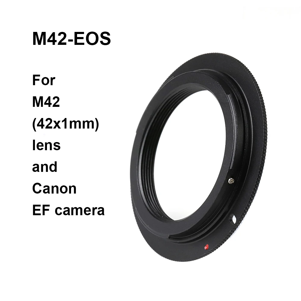 M42-EOS M42-EF Do obiektywu M42 (42x1mm) do aparatu Canon EOS EF / EF-S Pierścień adaptera do mocowania aparatu Canon 5D 5D4 6D 6D2 90D 1000D itp.