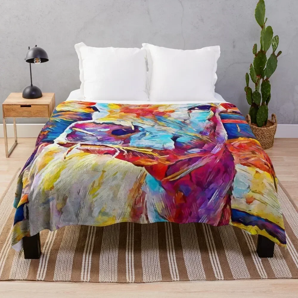 

Jersey Cow Throw Blanket Soft Comfort Blanket for Reading Watching TV