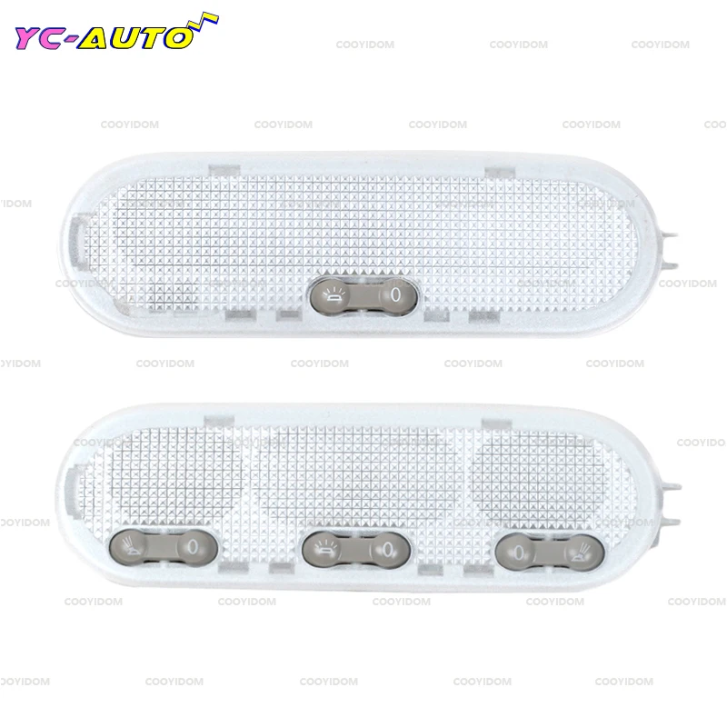 1PCS 3-Botton Car Interior Dome Reading Light Ceiling Lamp For Nissan Qashqai Sunny Micra / march Renault Dacia