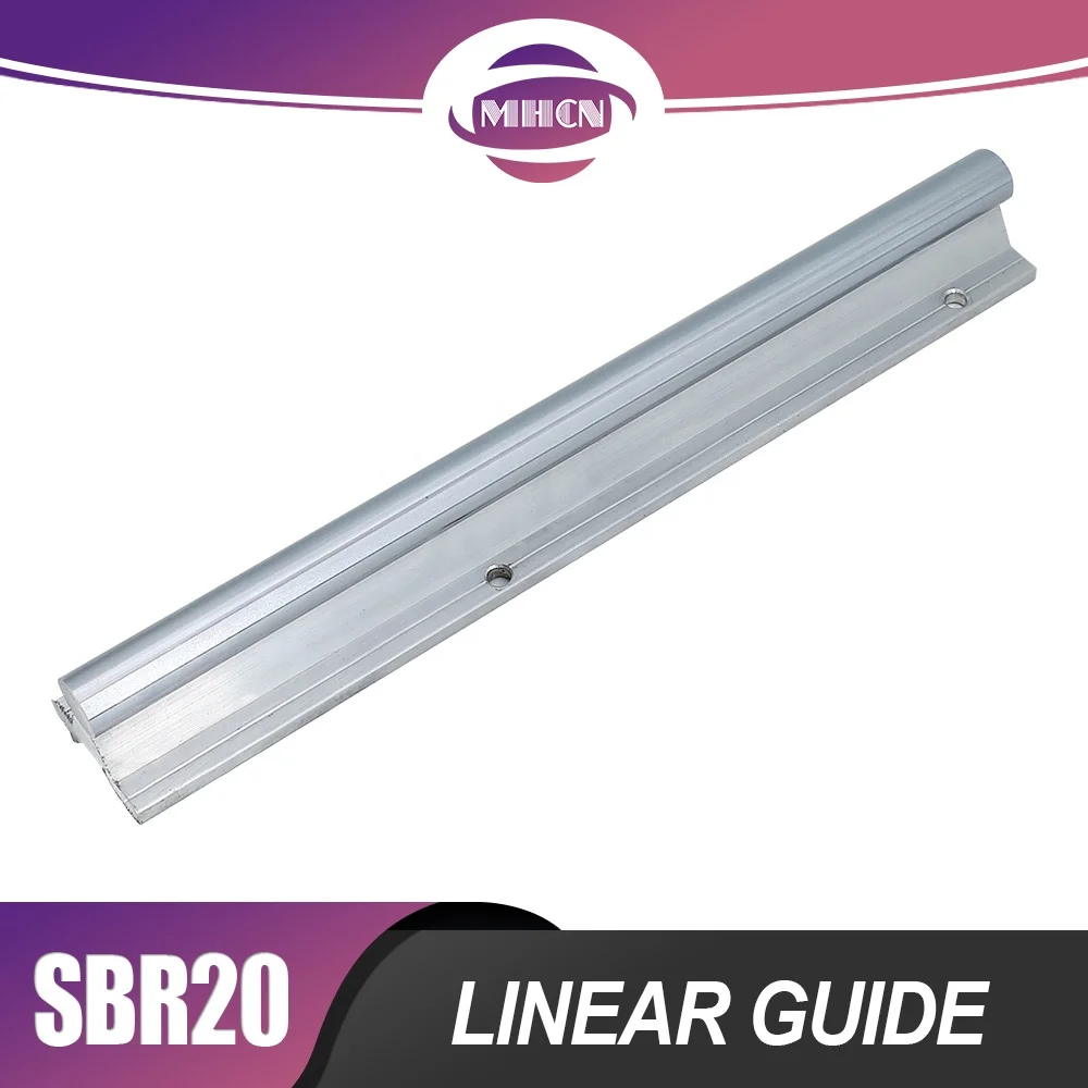 HLTNC SBR Series Aluminum Support Rail Linear Guide Linear Shaft Guide Rail SBR20 1000-4000mm Shaft Diameter 20mm for CNC