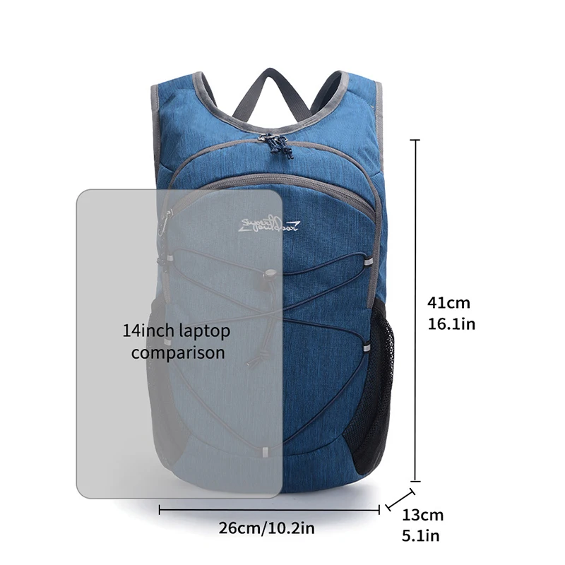 Mochila táctica ligera con múltiples bolsillos y tira reflectante - imagen 4