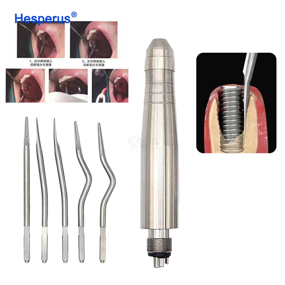 Extraction Tool Kit Surgery Instruments Turbine Pneumatic Elevator Set Tools Dental 4 Holes Ce Dental Handpiece Handpiece Led