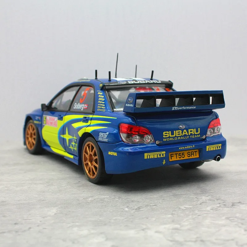 Sunstar Diecast 1/18 مقياس سوبارو سبيكة سيارة نموذج سوبارو امبريزا WRC 2006 لعب المركبات لعب للأولاد مجموعة الصندوق الأصلي #4