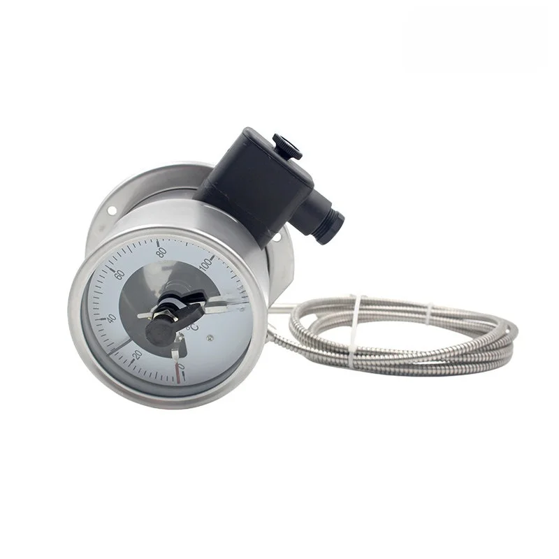 Capillary Pressure Type Thermometer WIKA Style Electric Contact Pressure Type Thermometer Card Control Remote Measurement Type