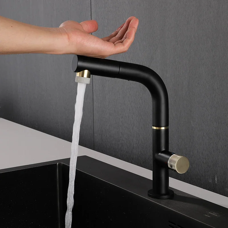 

Pull Out Kitchen Faucet Sensor Sensitive Touch Control Faucet Mixer Touch Black Sensor Mixer Tap