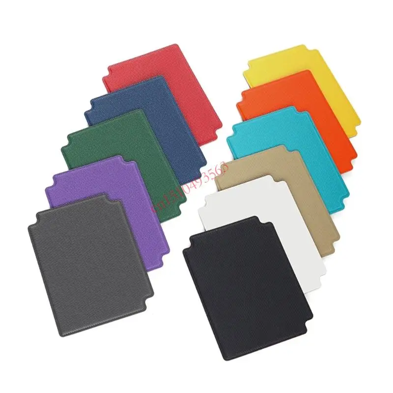 

448C Elegant PU Leather Card Baffles Checkered Adjustable Game Card Case Divider Compacts Game Organization Tool