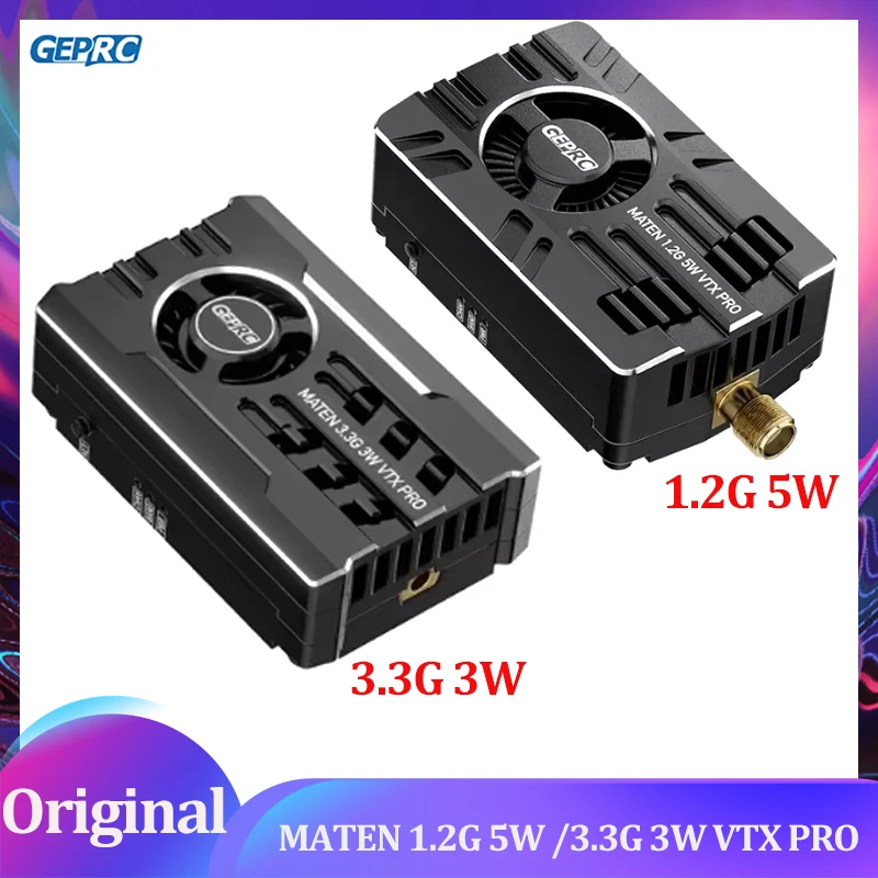 GEPRC MATEN 1.2G 5W VTX PRO/3.3G 3W VTX PRO Long Range Flight IRC Tramp VTX Control Protocol DIY RC FPV Freestyle Parts
