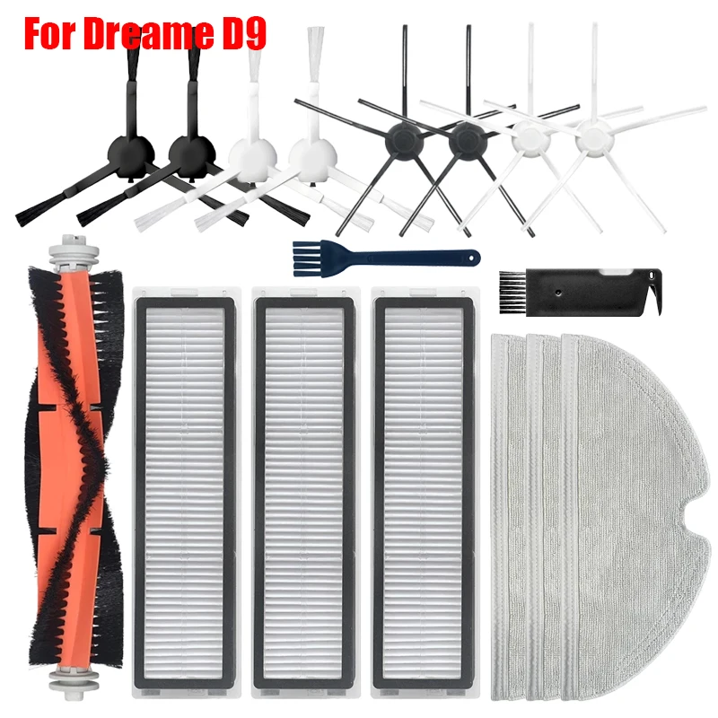 Seite Pinsel Zubehör Für Dreame D9 & Bot L10 Pro Robotic Staubsauger Wichtigsten Pinsel Hepa-Filter Mopp Lumpen Teile ersatz