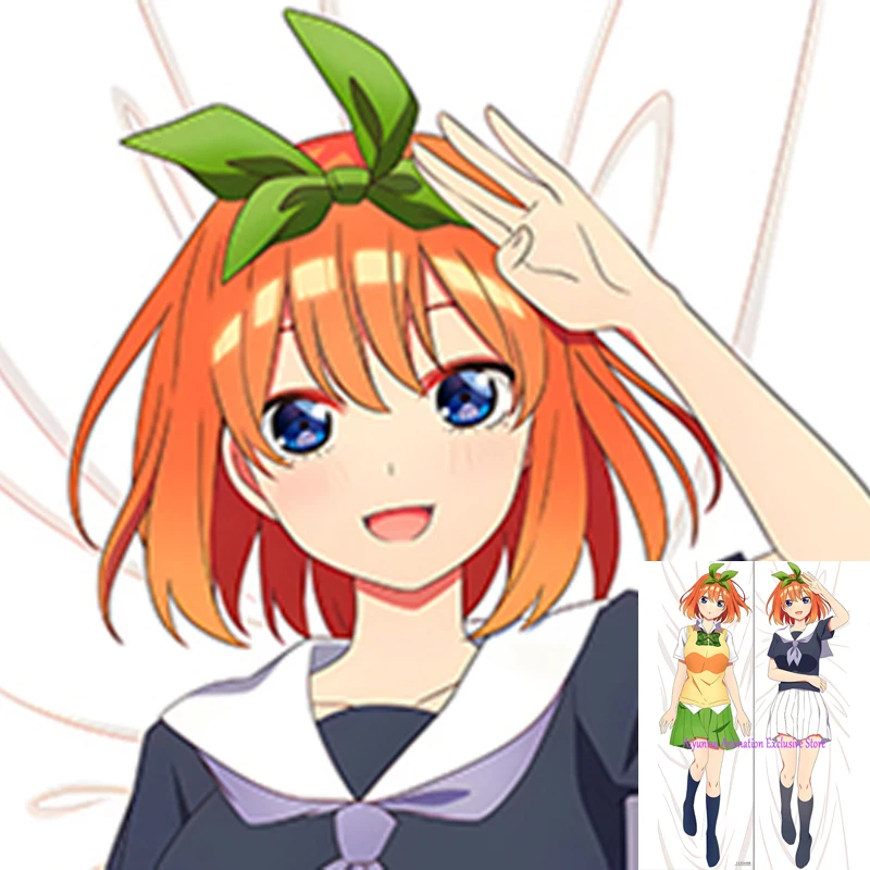 

Anime Dakimakura Pillow Case Nakano Yotsuba Sexy and Busty Beautiful Girl Double-Sided Halloween